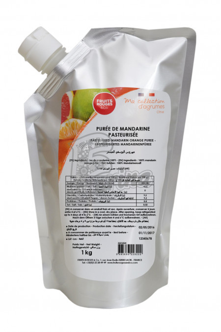 Пюре Мандарина пастеризованное Fruits Rouges&CO 1 кг< фото цена